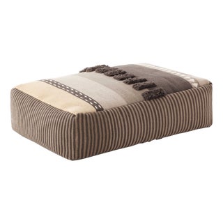 Neutral Alexandra Pouf by Sandra Figuerola For Sale