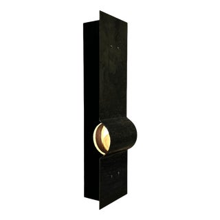 Oculus 3.0 Hand-Crafted Floor Lamp in Iron and Wood by D'Ark Atelier For Sale