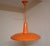 Vintage Belgian Ceiling Lamp in Orange Painted Aluminum, 1960s, in Very Good conditions. Designed 1960 to 1969 European...
