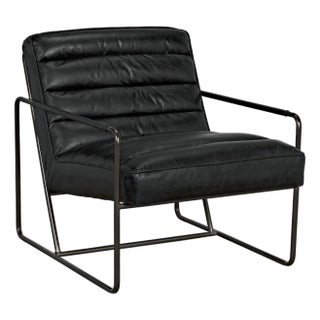 NOIR Demeter Chair, Metal and Leather For Sale