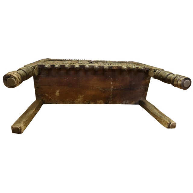 Indian Antique Hardwood Damchiya (Storage Cabinet or Hope Chest) For Sale In Portland, OR - Image 6 of 7
