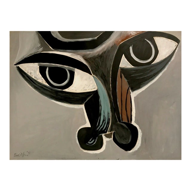 Gouache by Dick Elfers, 1956 For Sale