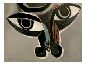 Gouache by Dick Elfers, 1956