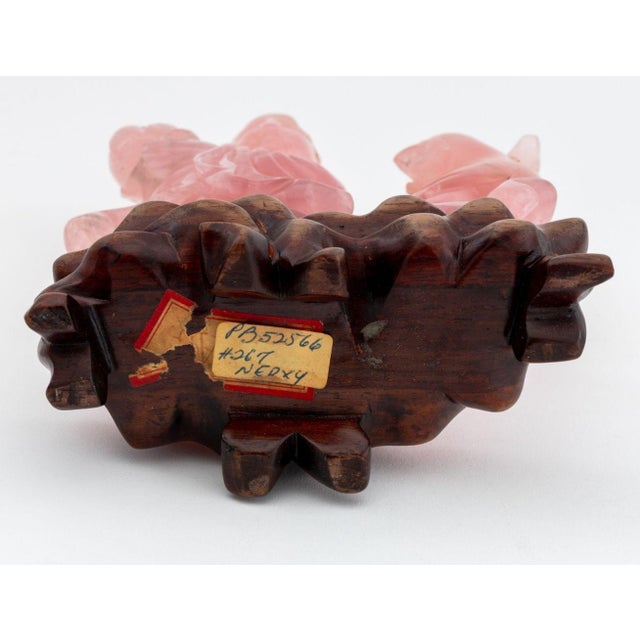 Early 20th Century Chinese Pink Rock Crystal Sculptures, 7 Pcs. For Sale - Image 5 of 12
