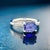 Natural Tanzanite Diamond Ring Size 6.5 14k W Gold 1.79 TCW Certified, Size 7 For Sale - Image 12 of 12