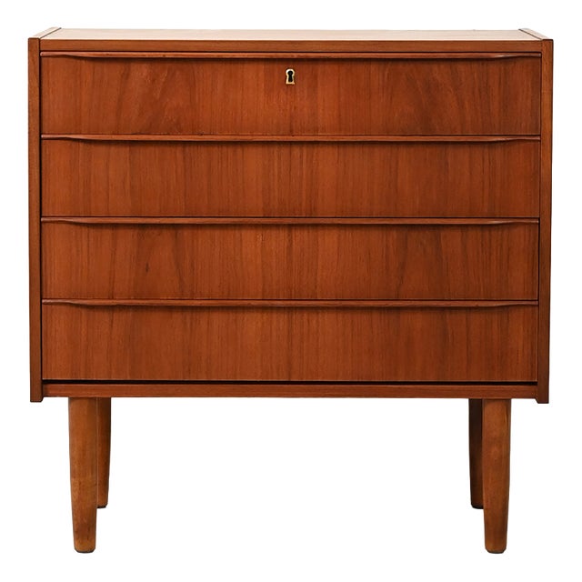 Scandinavian Teak Chest of Drawers, 1960s For Sale