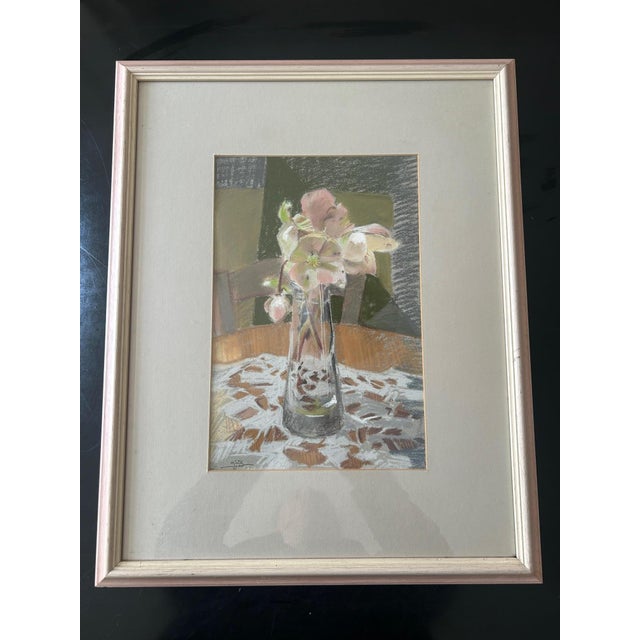 Jodor Minik, Composition, 1990s, Oil Crayon on Paper, Framed For Sale - Image 15 of 15
