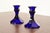 Mid-Century Modern Elsa Peretti for Tiffany & Co. Cobalt Blue Murano Glass Candlesticks, Pair For Sale - Image 3 of 10