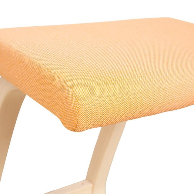 Black Ash and Fabric Variable Stools in Apricot and Black by Peter Opsvik for Varier, Set of 2 For Sale - Image 8 of 18