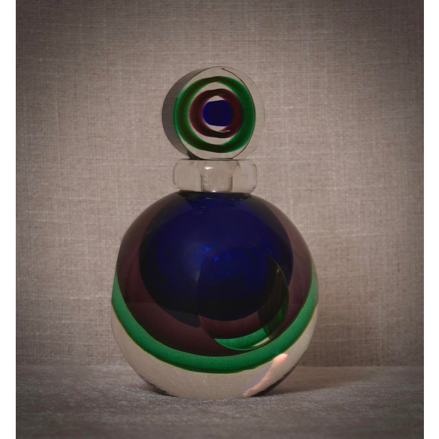 Mid-Century Modern Murano Glass Perfume Bottle, 1990 For Sale - Image 7 of 12