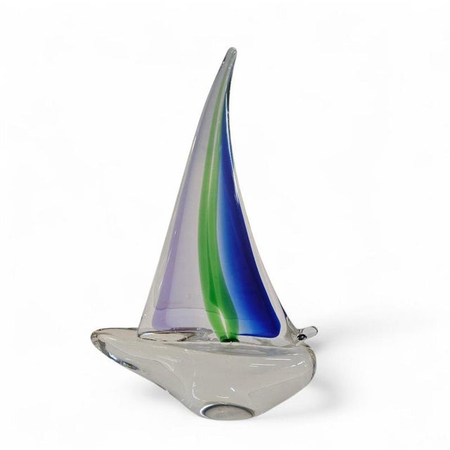 Murano Glass Sailing Boat, 1980s For Sale - Image 15 of 18