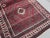 1950s Vintage Afghan Baluchi Hand-Knotted Wool Runner | Deep Burgundy & Ivory Tribal Diamond Rug For Sale - Image 5 of 10