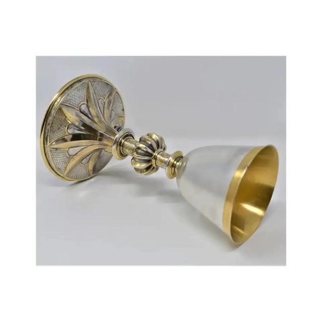 Antique French 950 Silver Gilt Enamel Chalice by Placide Poussielgue-Rusand For Sale - Image 4 of 12