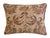 Custom-tailored Italian Venetian Mariano Fortuny pillow made from a cotton fabric called "Glicine" in a rich brown museum...