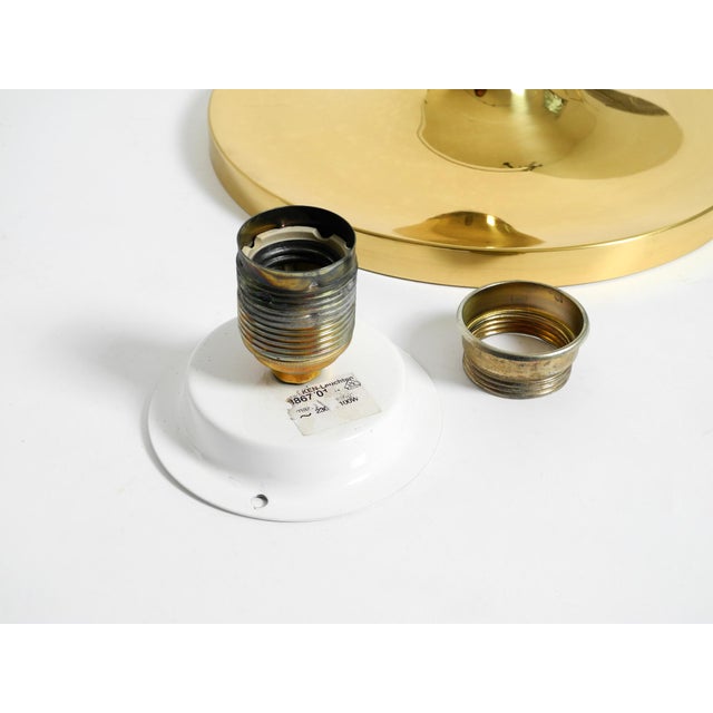 Mid-Century Modern Space Age Disc Brass Wall Lamp from Sölken Leuchten, 1960s For Sale - Image 15 of 17