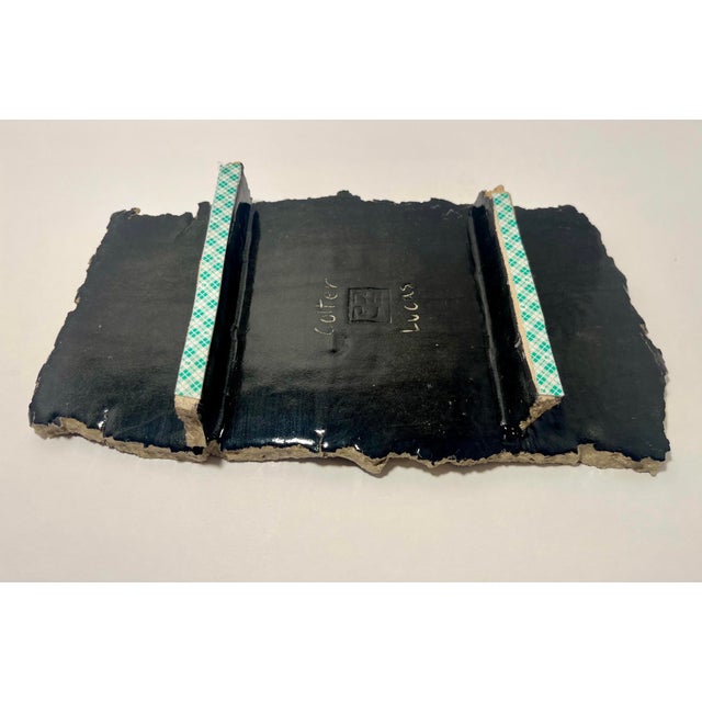 2020s Rare Studio Art Pottery Ceramic Tray by California Artist Colter Masao Lucas For Sale - Image 5 of 9
