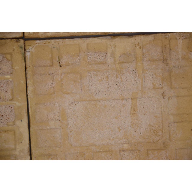 19th Century Set of Four Geometric Mediterranean Large Tiles, Portuguese For Sale - Image 12 of 13