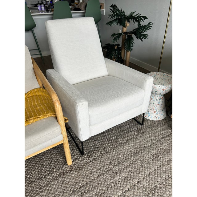 Metal Design Within Reach "Flight" Recliner by Jeffrey Bernett for American Leather For Sale - Image 7 of 11