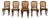 Set of Six Mid-19th Century French Napoleon III Carved Oak and Cane Dining Chairs For Sale
