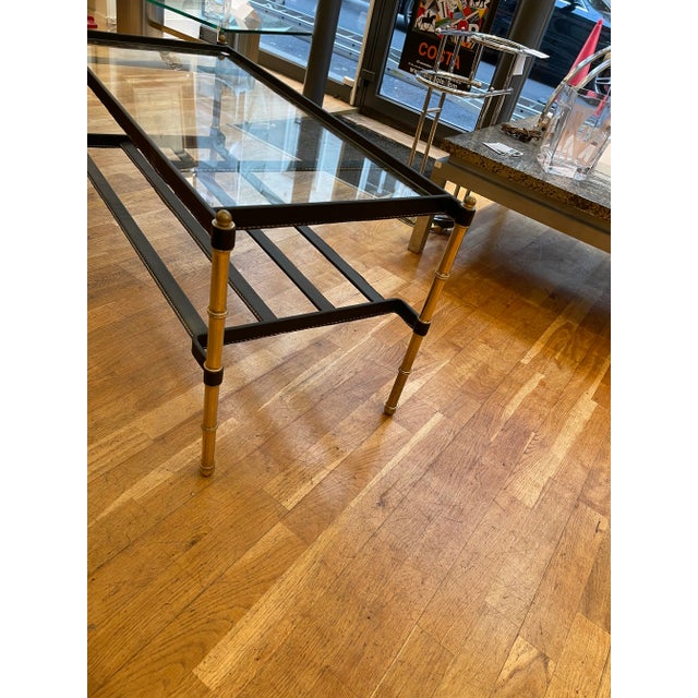 Black Coffee Table by Jacques Adnet, France, 1950s For Sale - Image 8 of 12