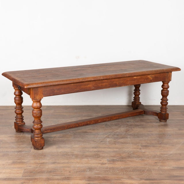 19th Century ​​​​​​​French Oak Long Library Table For Sale - Image 16 of 16