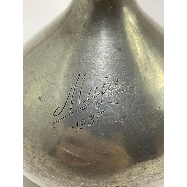 1930s Pewter Vase from GAB, 1931 For Sale - Image 5 of 7