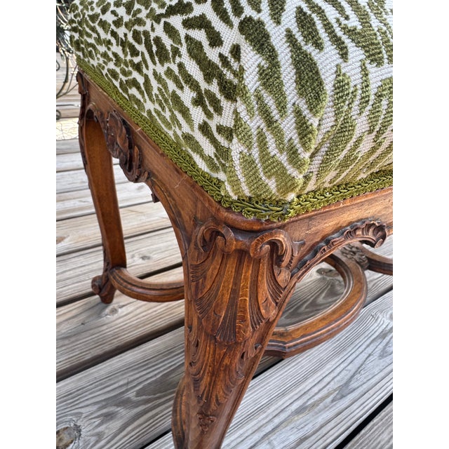 Old French Animal Print Bench For Sale - Image 4 of 7