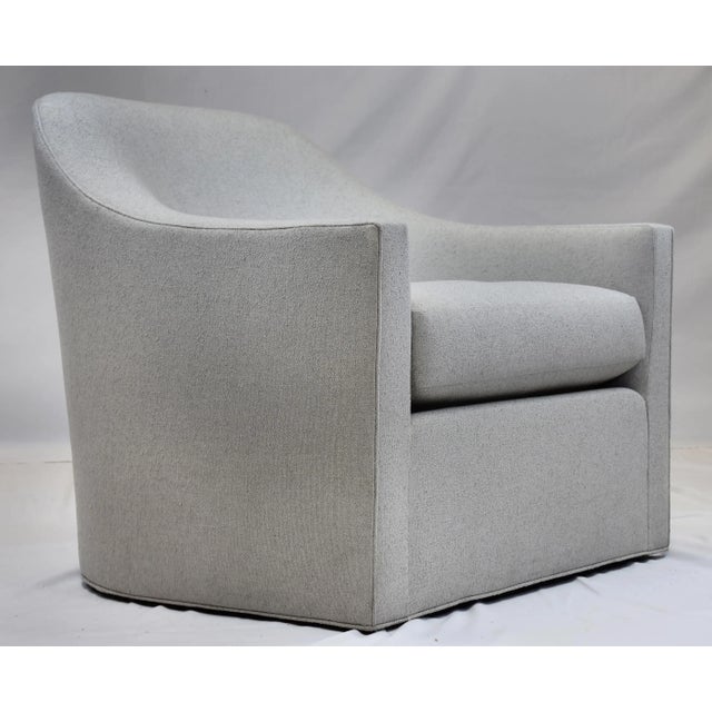 Le Jeune Upholstery Coach Barrel Club Chair Showroom Model Offered for sale is a Le Jeune Upholstery COACH C9.932 barrel...