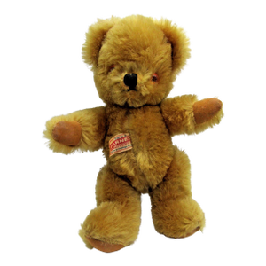 1960s Uk Farnell Golden Mohair Bear With Working Squeak Box Excellent Condition