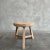 Elm Wood Side Table For Sale In Los Angeles - Image 6 of 9