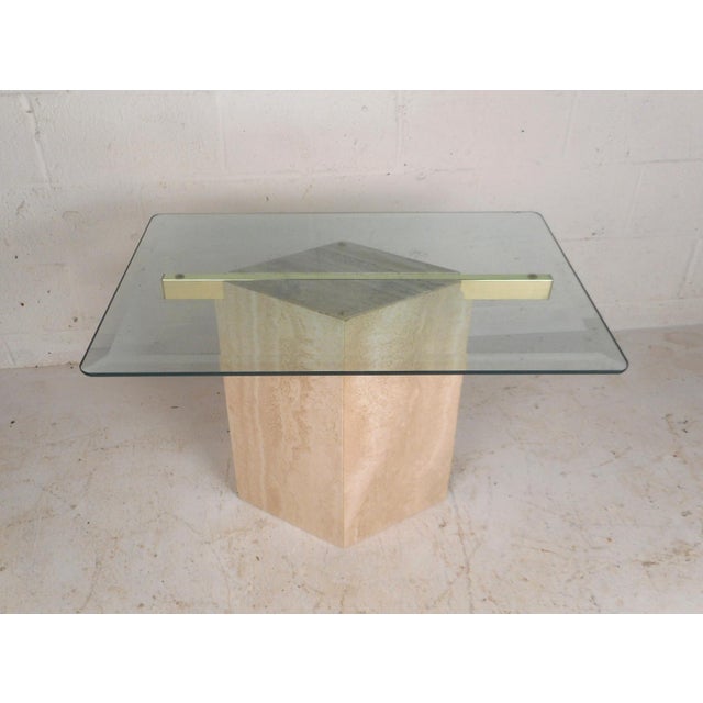 Set of Two Italian Mid-Century Modern Marble Base Artedi Tables For Sale - Image 10 of 12