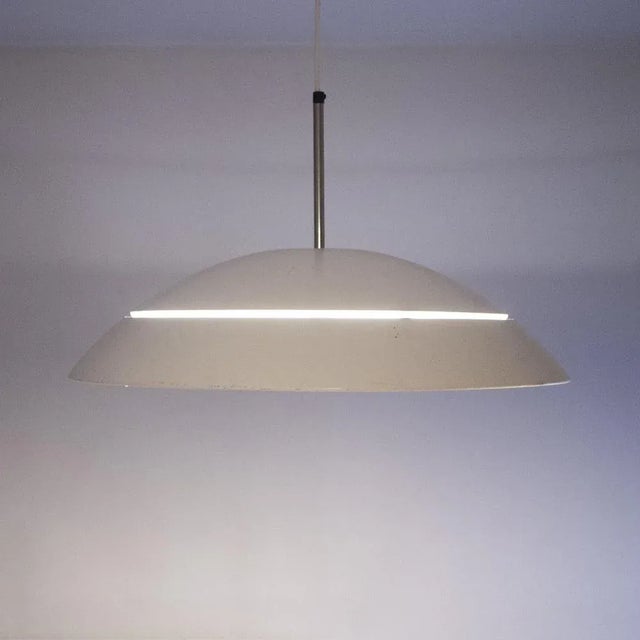 White Mid-Century Pendant Light by Thorn Lighting, 1960s For Sale - Image 8 of 9