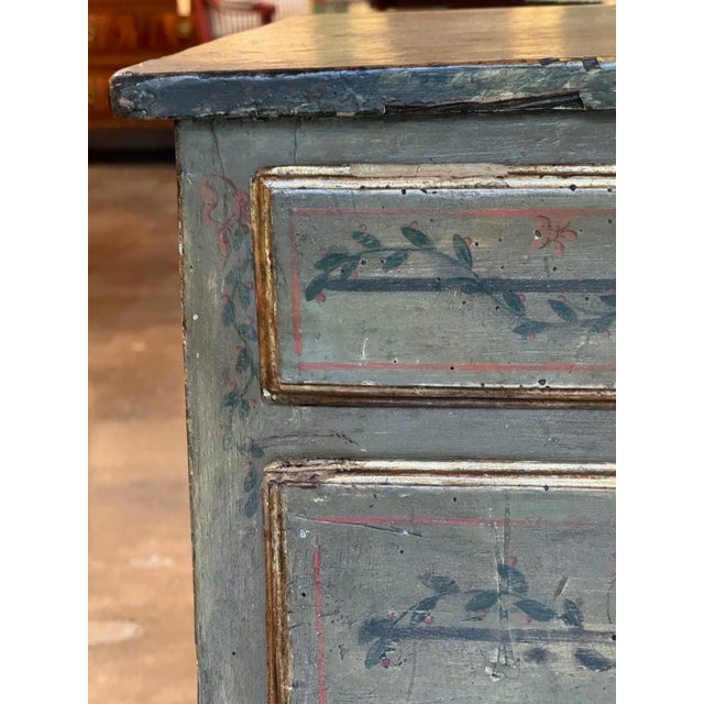 18th Century Italian Neoclassical Painted Chest For Sale - Image 4 of 13