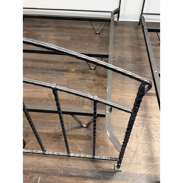 Full Size Claudio Rayes Wrought Iron Bed Frame, Model 28 For Sale In San Francisco - Image 6 of 12