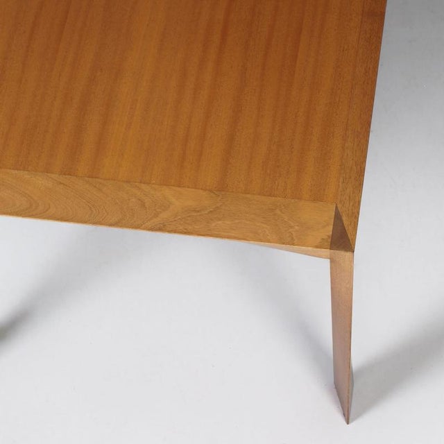 Wood Dutch Dining Table by Peter Overdijk for Frozen Fountain, Amsterdam, 1990s For Sale - Image 7 of 10