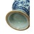 Vintage Blue White Celadon Handpainted Figural Landscape Chilong Dragon Porcelain Vase For Sale - Image 9 of 9