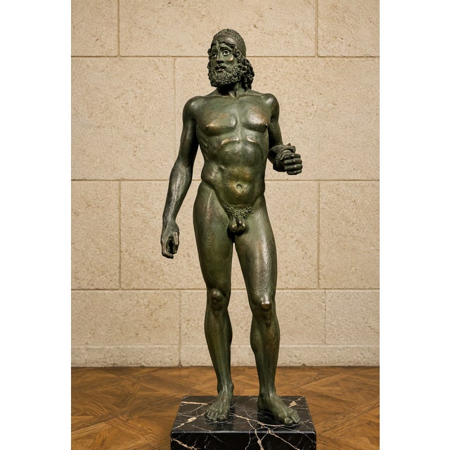 Bronze Nude Warriors of Riace Sculptures, 1970s, Set of 2, in Very Good conditions. Designed 1970 to 1979