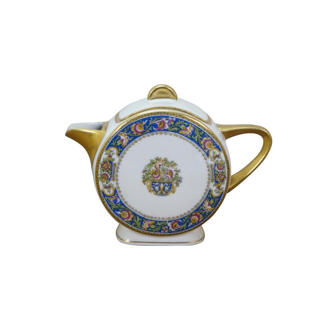 22 pieces of early 20th century Art Deco French Limoges porcelain plates by T.L.B. (Touze, Lemaître Frères & Blancher)....