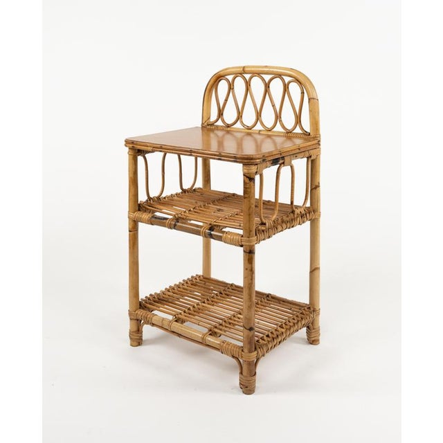 Mid-Century Bedside Tables in Bamboo and Rattan, Italy, 1960s, Set of 2 For Sale - Image 14 of 18