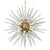 Sputnik Pendant Light with 51 Clear Glass and Brass-Plated Metal Points from Justfurnituress SRL For Sale - Image 9 of 9
