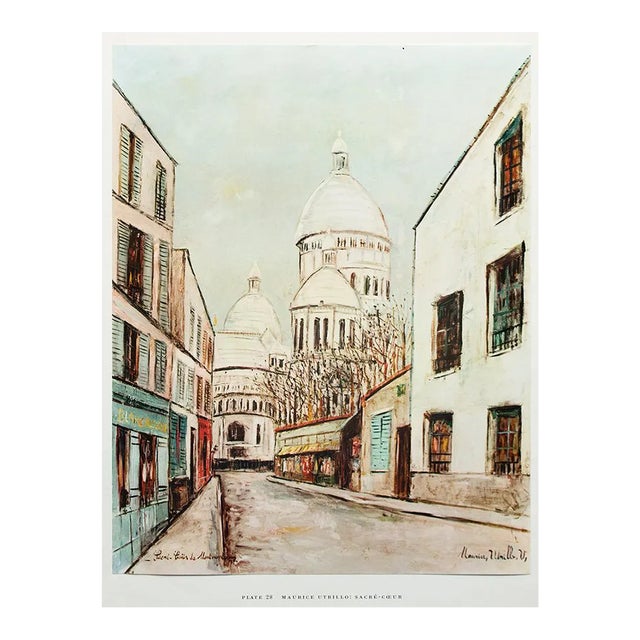 1950s After Maurice Utrillo "Sacre-Ceur", First Edition Swiss Full-Color Print For Sale