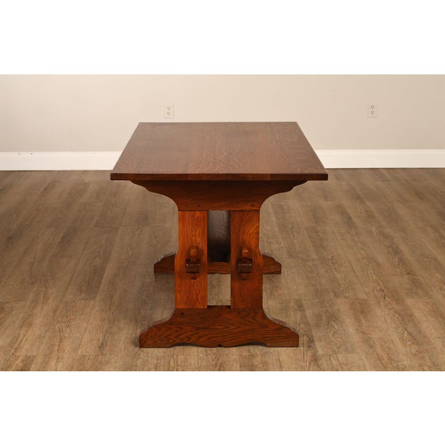Gustav Stickley Antique Mission Oak Library Table For Sale - Image 13 of 15