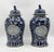 Mid 20th Century Pair of Chinese Style Blue and White Porcelain Temple Ginger Jars For Sale - Image 4 of 18