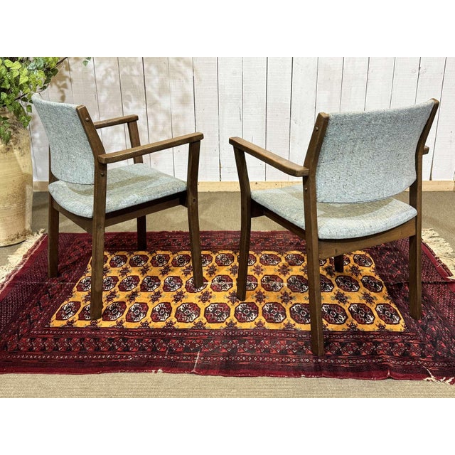 English Teak Armchairs, 1970s, Set of 2 For Sale - Image 3 of 15