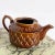 1970s English Mid Century Brown Pottery Tea Pot “Leaf” For Sale - Image 5 of 8