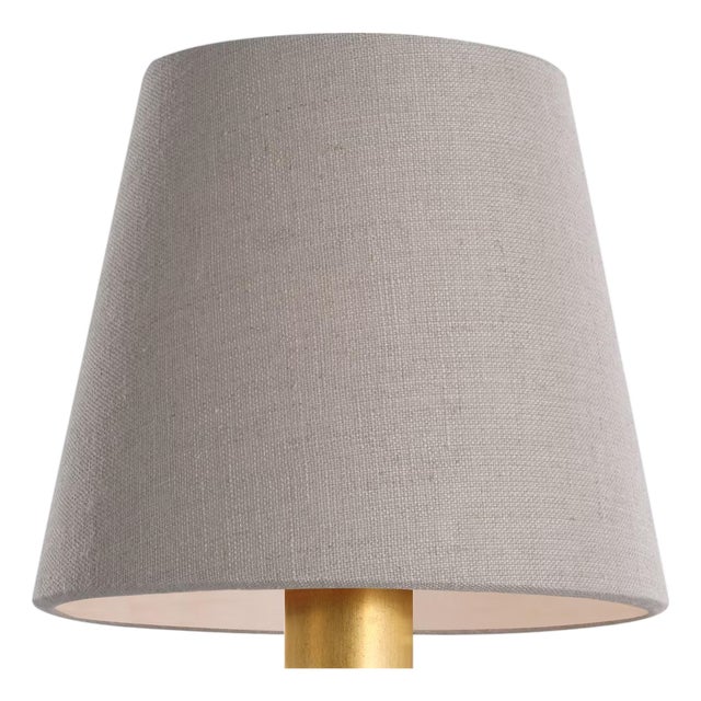 Visual Comfort Signature 6" Natural Linen Empire Shade For Sale