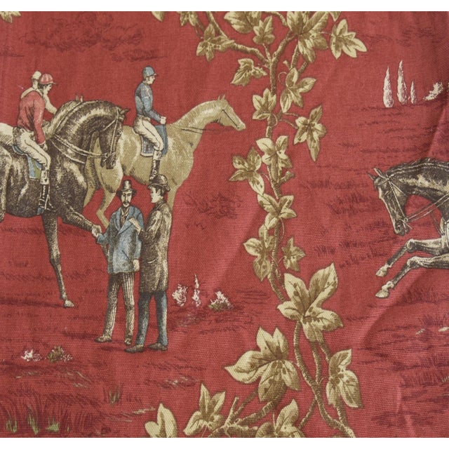 Equestrian Horse Jockey Table Runner 110" Long X 16" Wide Chairish