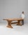 Wood 20th Century French Oak Trestle Dining Table For Sale - Image 7 of 18