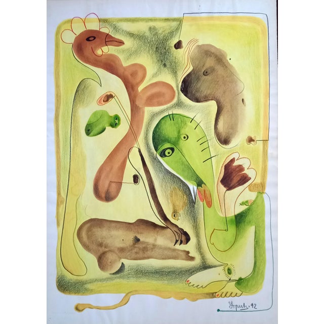 1990s Collector Gallery Wall, Originals and Prints - Set of 4 For Sale - Image 5 of 9