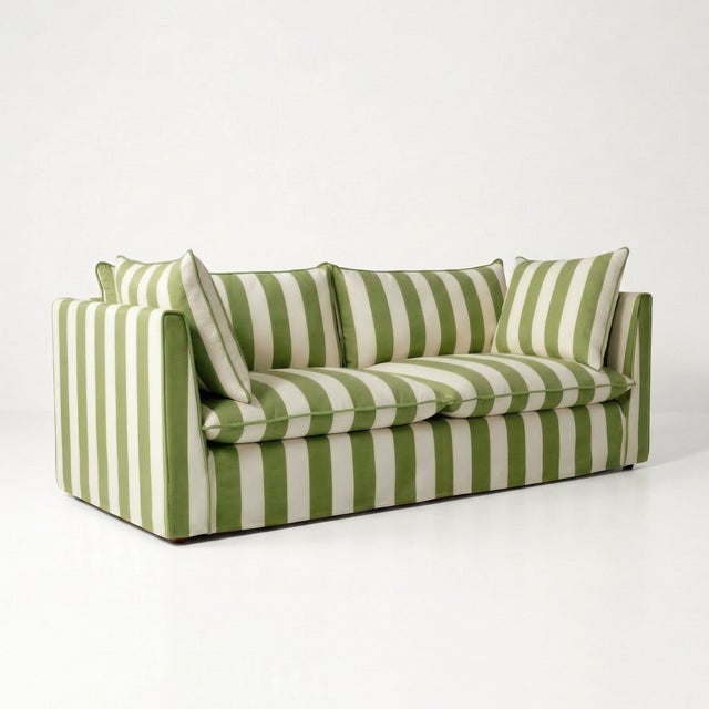 A joyous beautiful sofa made by hand in the USA using natural materials with a large dollop of comfort. 'Tradition with a...